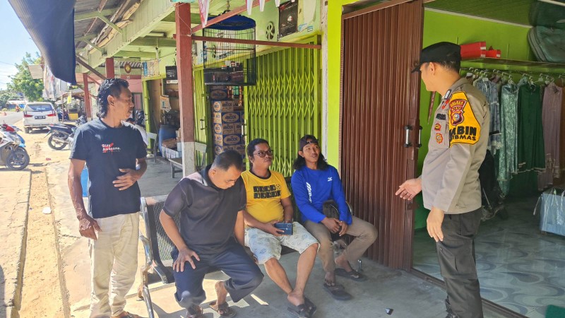 Wujudkan Pilkada Damai, Polsek Rokan IV Koto Sambangi Desa Tibawan