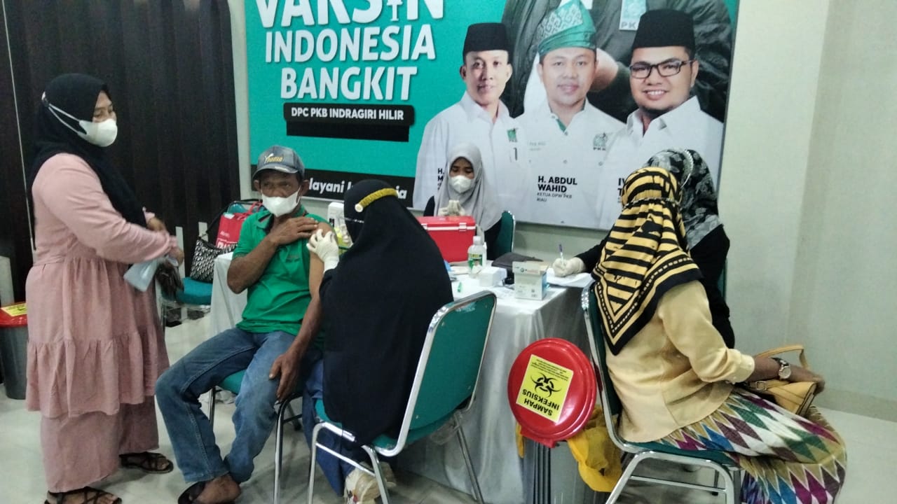 PKB Inhil Gelar Vaksinasi Dosis II bagi Masyarakat Umum
