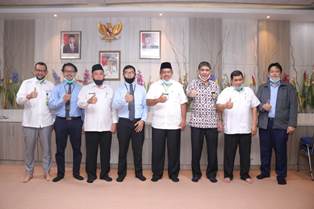 Kepala KPP Pratama Pangkalan Kerinci Kunjungi Bapati Alfedri