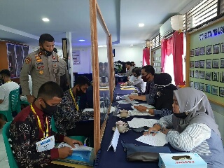 Puluhan Calon Bintara Polri Ikuti Rikmin Awal di Mapolres Inhu