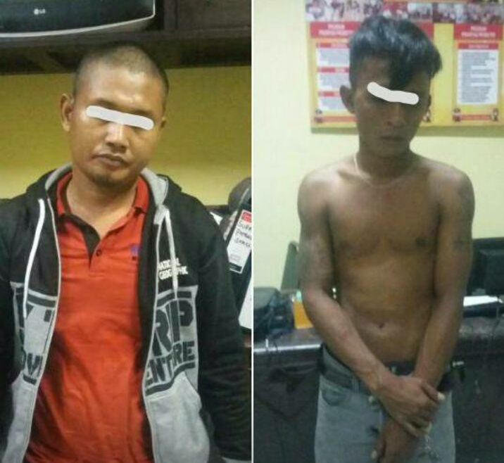 Dua Pemuda Sentajo Raya Ditangkap Sat Resnarkoba Polres Kuansing