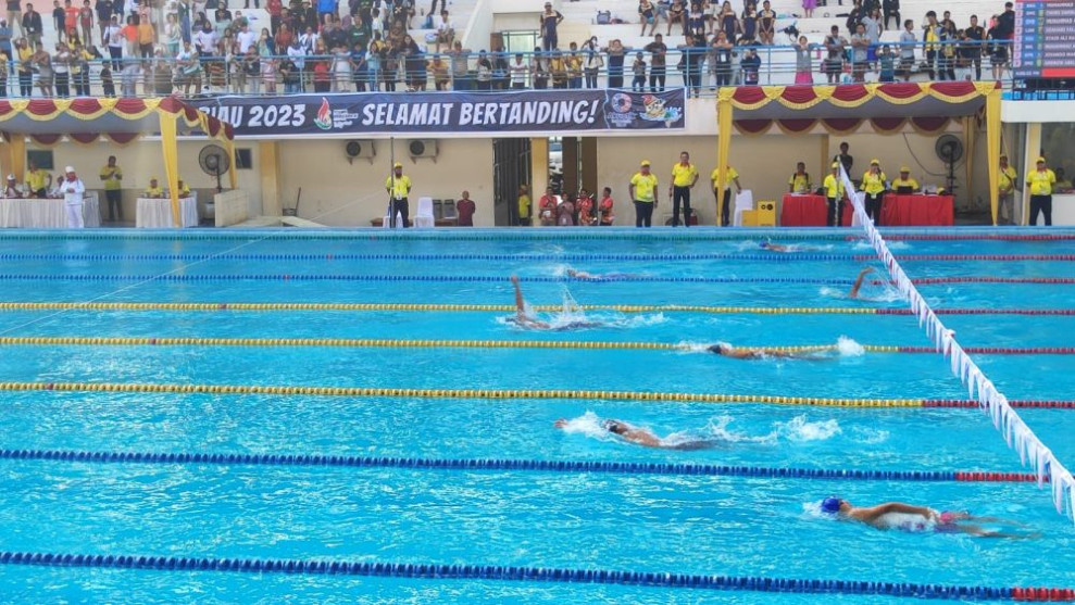 Cabang Renang Jadi Lumbung Emas, Ketua KONI Optimis Riau Juara Umum Porwil XI