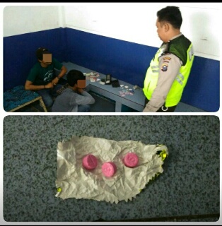 Gelisah saat Kena Razia, Dua Pemuda Diamankan Karena Miliki Ekstasi 
