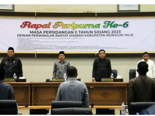 Rapat Paripurna DPRD Inhil, Bupati Sampaikan 6 Ranperda Tahun 2023