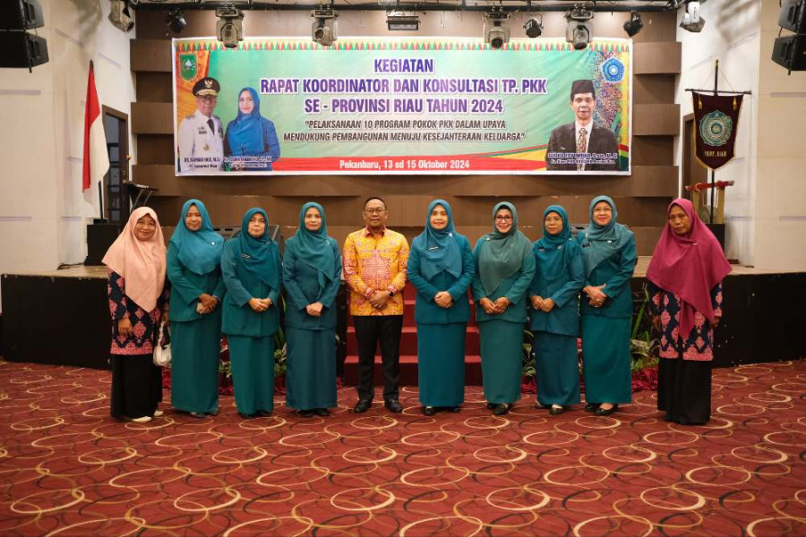 TP-PKK Riau Gelar Rakor dan Konsultasi, Dihadiri Pj Ketua TP-PKK Kabupaten Siak