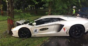 Lamborghini Raffi Ahmad Kecelakaan