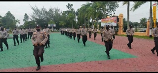 Polres Siak Taja Pelatihan Pengendalian Massa