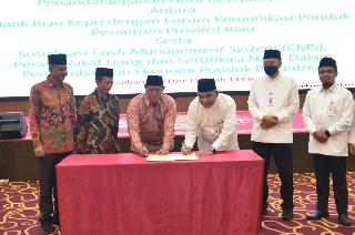 BRK Lakukan MoU dengan Forum Komunikasi Pondok Pesantren Riau