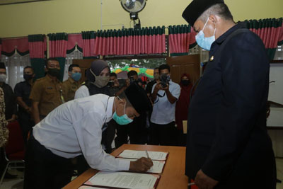  Bupati Alfedri Harapkan Kerjasama Semua Unsur Pemerintahan Kampung