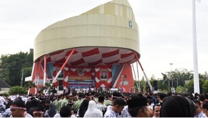 Apel Nusantara Bersatu di Bengkalis Diikuti 5 Ribuan Peserta