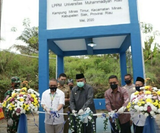 Bupati Siak Resmikan Fasilitas Air Bersih 