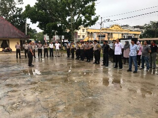 Cek Kesiapan Personil, Tiap Rabu Kapolres Kuansing Apel di Polsek