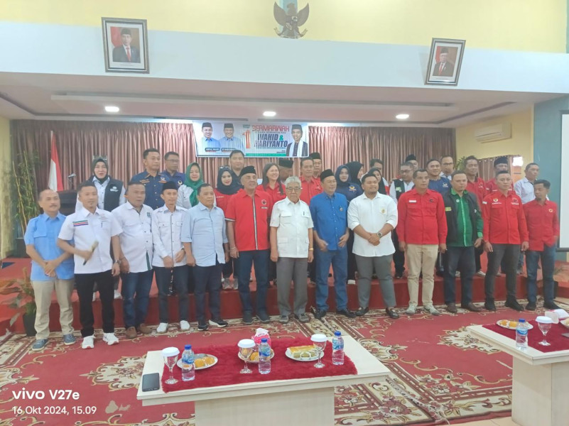 Kukuhkan Tim Koalisi dan Relawan Bermarwah Kepulauan Meranti, Ini Pesan SF Hariyanto