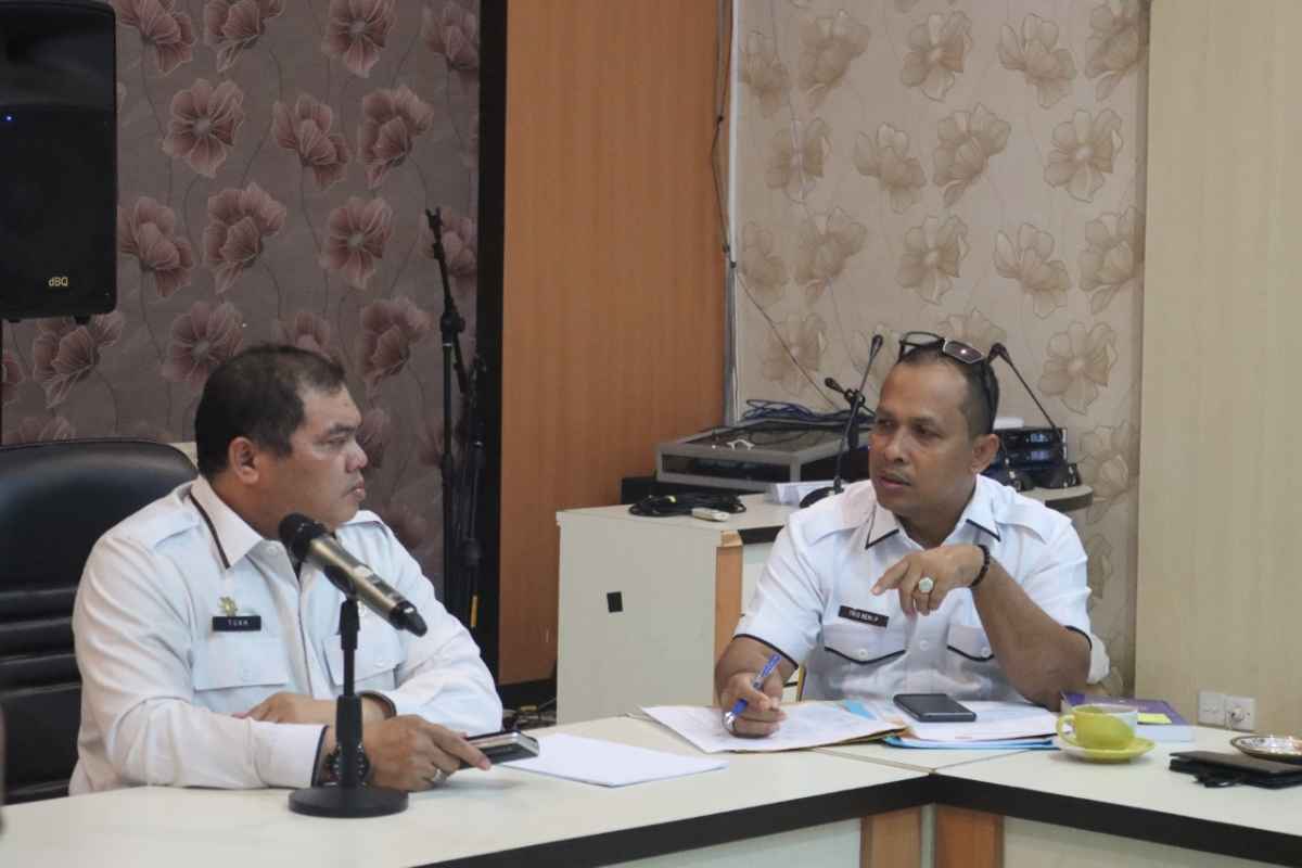 Kepala Bappeda dan Kepala Diskominfopers Pimpin Rapat Percepatan Inhil Satu Data