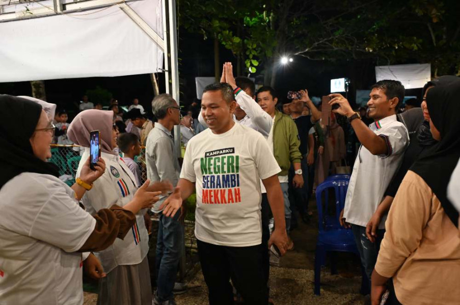 Anak-anak Muda di Kampar Kenali Calon Pemimpin Abdul Wahid Lebih Dekat