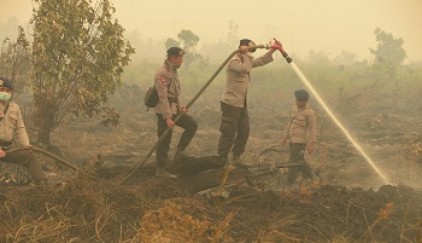  Kabut Asap di Mandau dan Pinggir Kian Parah