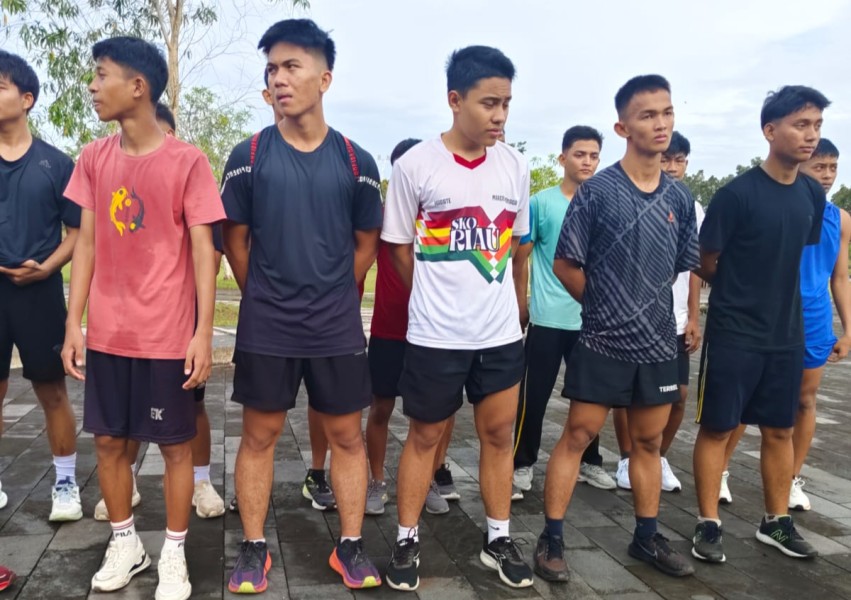 Sebulan Jelang Kejurnas, Atlit Karate Forki Riau Jalani TC Penuh