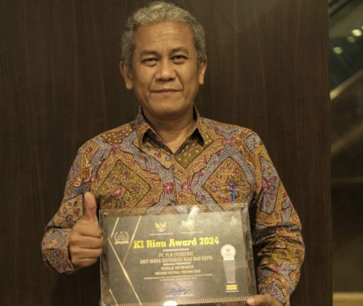PLN UID Riau dan Kepri Kembali Raih Penghargaan Komisi Informasi Riau Award 2024