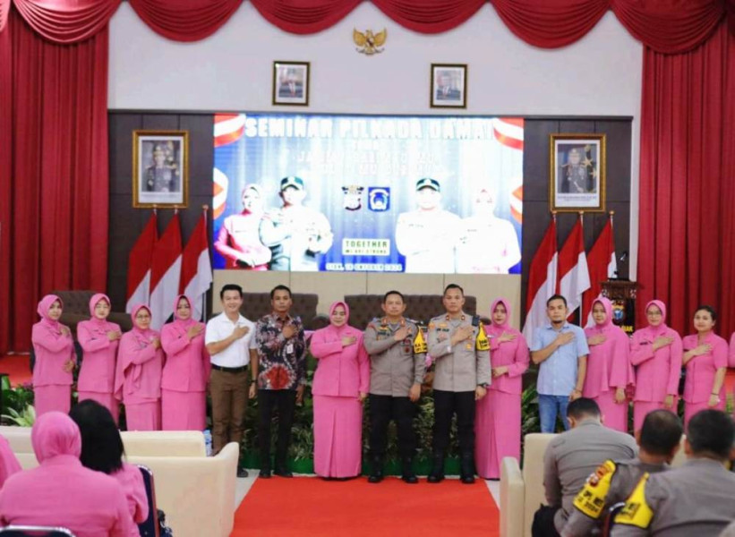 Gandeng Penyelenggara dan Pengawas Pilkada, Bhayangkari Cabang Siak Gelar Seminar Pilkada Damai