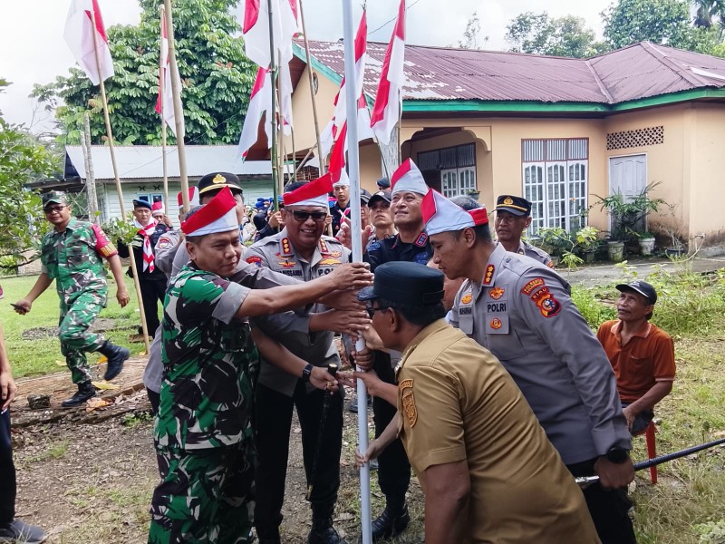 Belum Ada Puskesmas hingga Polsek, Okura Jadi Titik Lokasi Ekspedisi Merah Putih Polda Riau