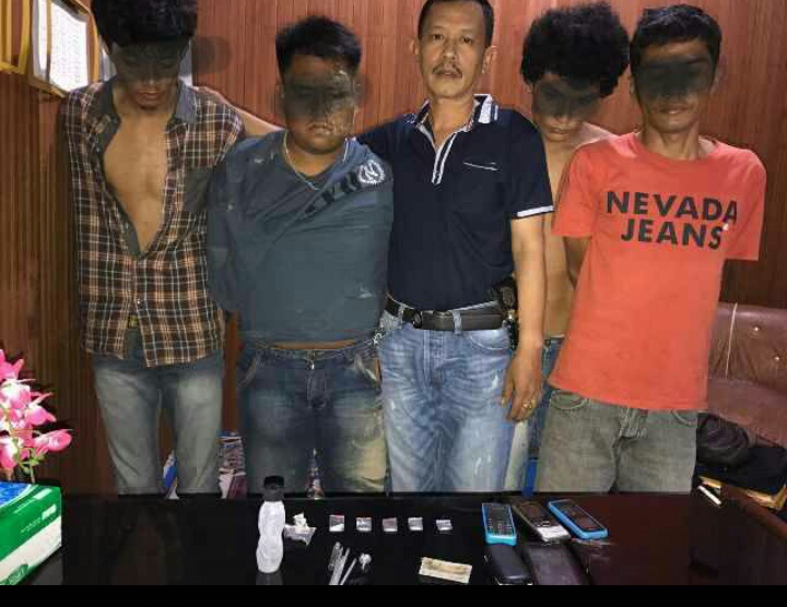 Pesta Narkoba, 4 Pemuda Muara Lembu Ditangkap Polisi