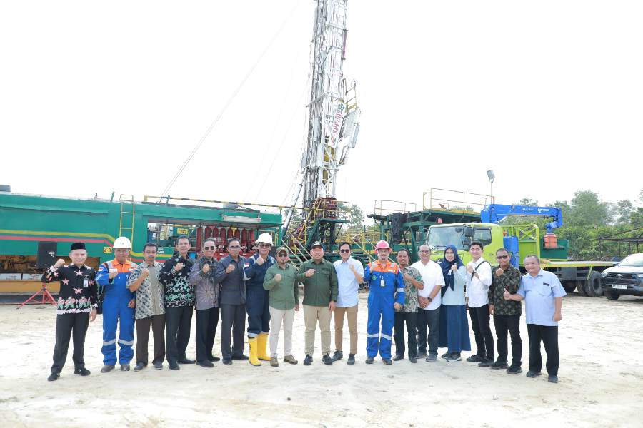 Wabup Siak Husni Merza Hadiri Pelepasan Operasional Rig Pengeboran 02 PT SPE