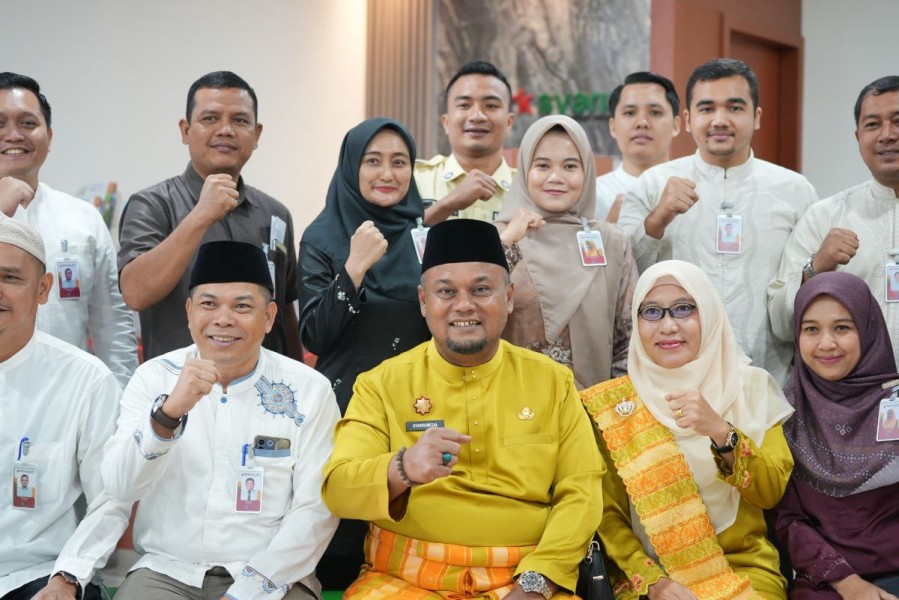 Wakil Bupati Syamsurizal Resmikan Layanan Gadai Emas BRK Syariah di Lubuk Dalam