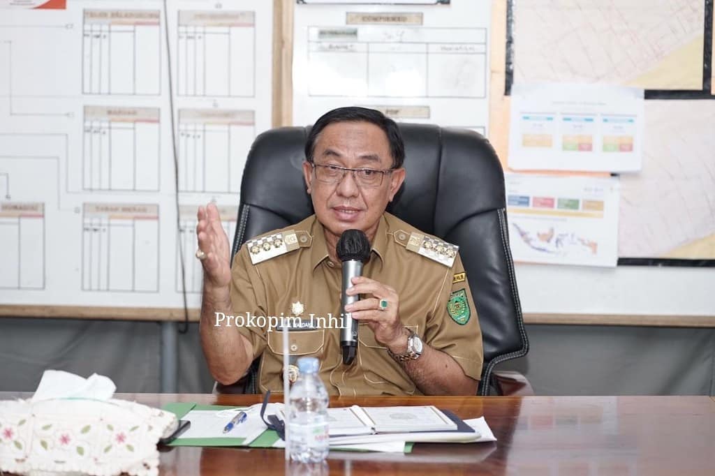 Angka Kematian di Inhil Tertinggi, Bupati Wardan Evaluasi Penanganan Covid-19