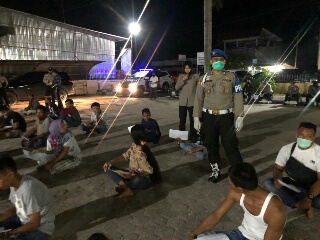 Kumpul-kumpul Ditengah Pandemi Covid19, Puluhan Warga Kandis Diamankan Polisi