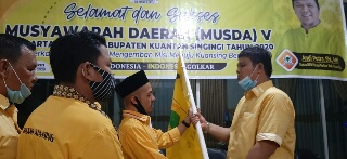 Tanpa Pesaing, Andi Putra Kembali Pimpin Golkar Kuansing