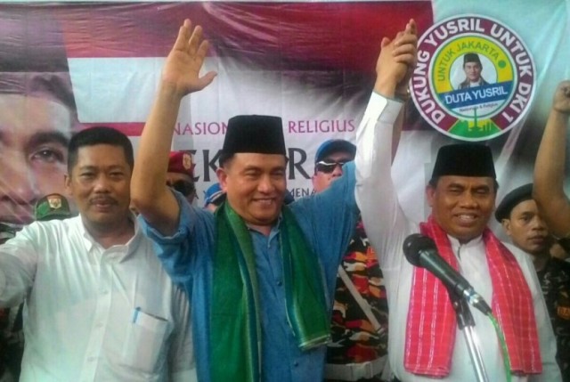 Yusril-Saefullah Deklarasi Maju di Pilkada DKI 2017