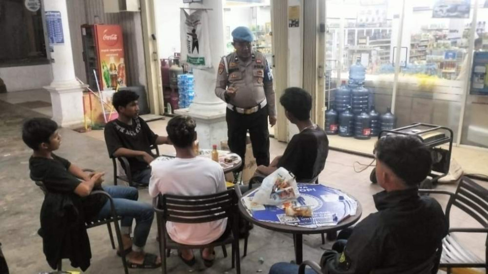 Polsek Tempuling Laksanakan KRYD untuk Jaga Keamanan Pasca Pilkada 2024