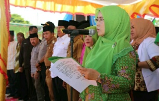 Ketua PC Muslimat NU Inhil Lantik Pengurus Anak Cabang dan Ranting Kecamatan Batang Tuaka