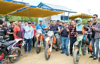 Buka Fun Race Supermoto  Cross, Wahid: Jika terpilih jadi Bupati Saya Janji Cari Tempat Memadai 