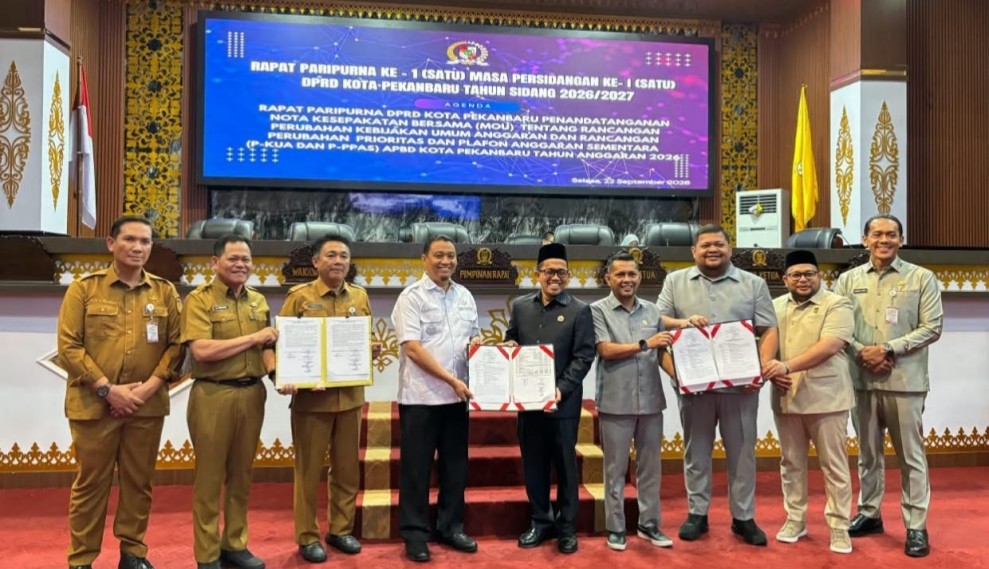 APBD-P Pekanbaru 2026 Disepakati Rp3,26 Triliun, Fokus Atasi Banjir dan Infrastruktur