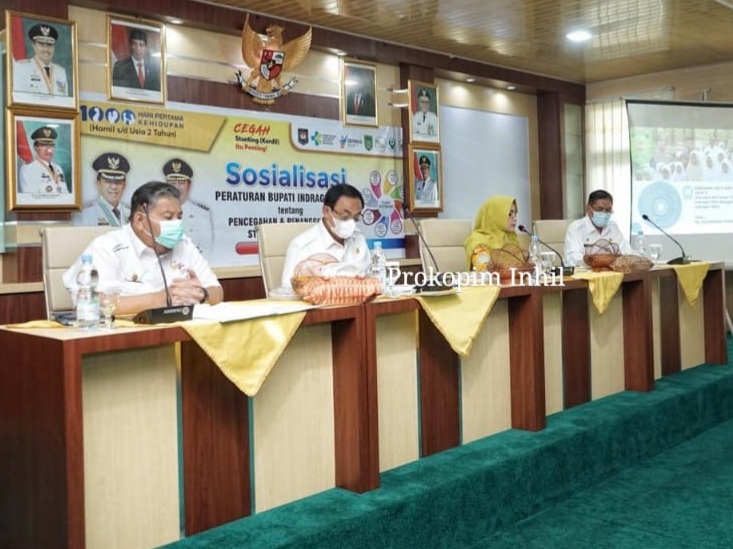 Pemkab Inhil Gelar Sosialisasi Perbup Pencegahan dan Penanggulangan Stunting Terintegrasi