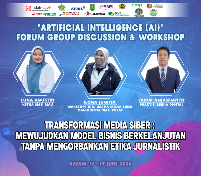 SMSI Riau Gelar Workshop dan FGD AI di Batam, Kupas Peluang Bisnis Era New Media