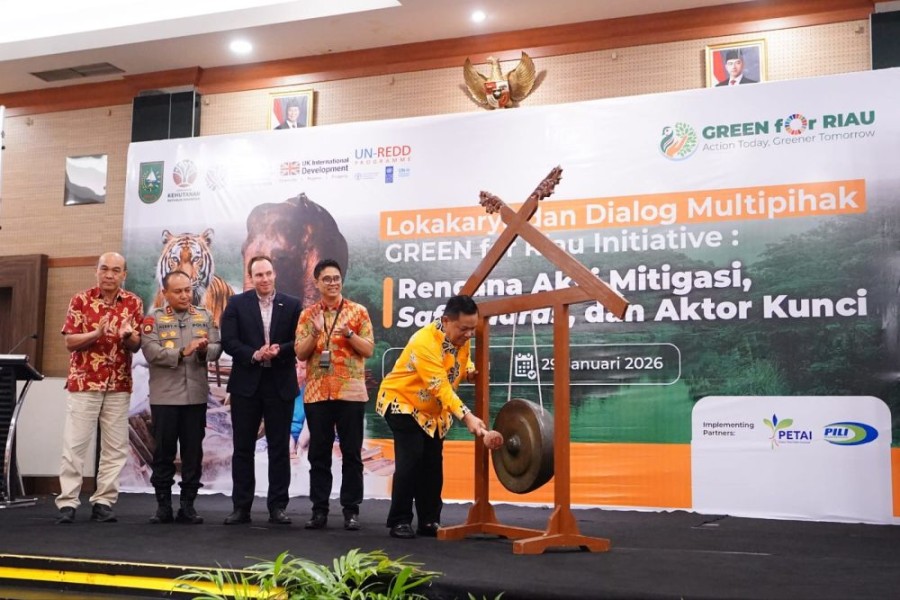Mitigasi Perubahan Iklim, Plt Gubri Hadiri Lokakarya dan Dialog Green for Riau Initiative