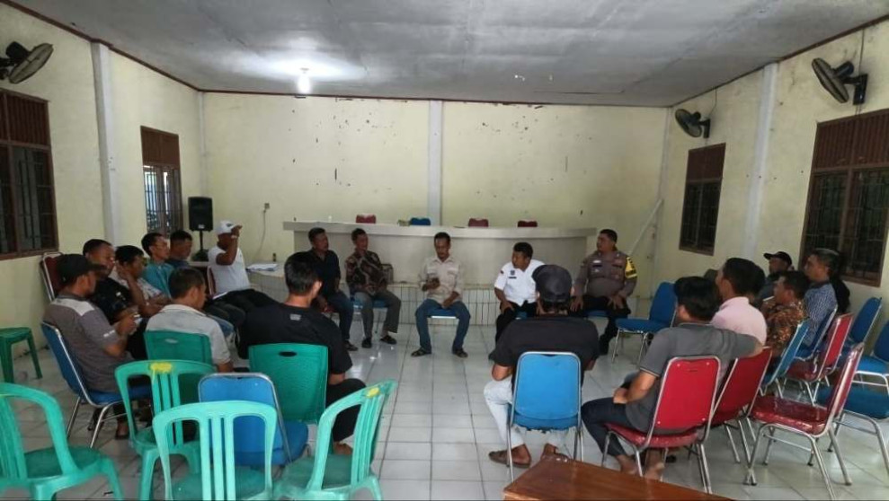 Polsek Kandis Gelar Acara Cooling System di Kantor Desa Jambai Makmur