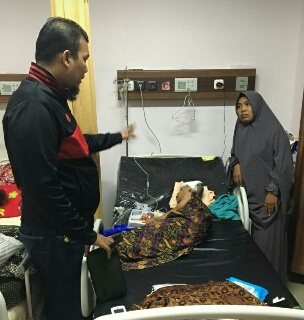 Prihatin, Dewan PKB Kunjungi Dani Anak Yatim Korban Lakalantas 