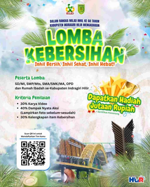 Semarak Milad ke-60, Pemkab Inhil Gelar Berbagai Lomba Unik dan Inspiratif