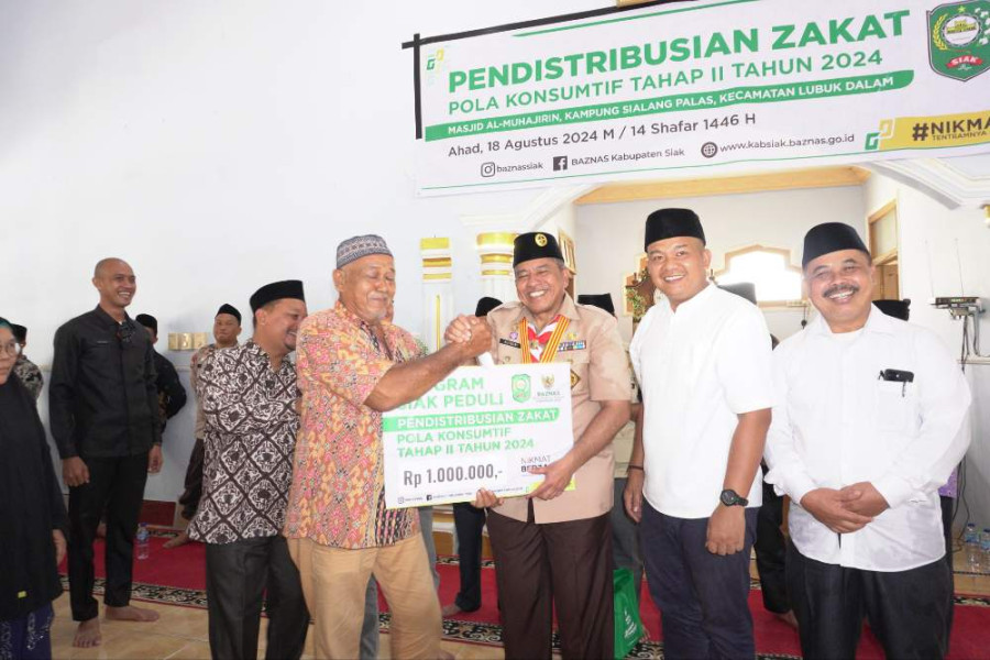 Pemkab Siak Angkat Derajat Masyarakat dengan Zakat