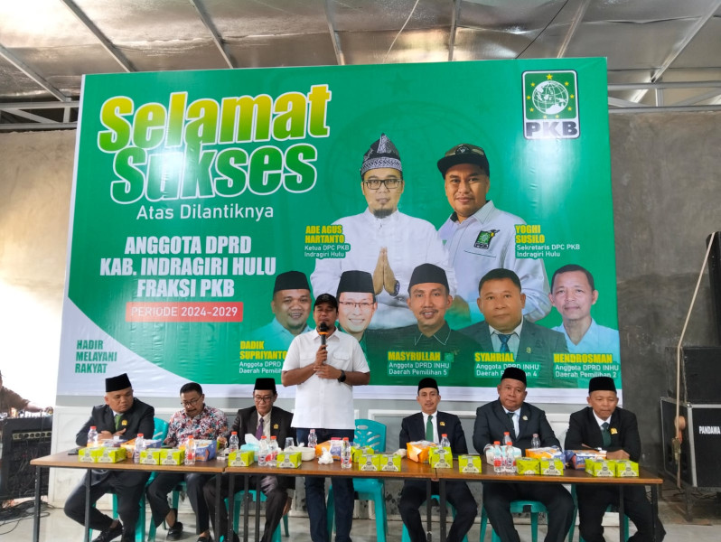 Usai Dilantik, Lima Anggota DPRD Inhu Asal PKB Gelar Syukuran Bersama Simpatisan