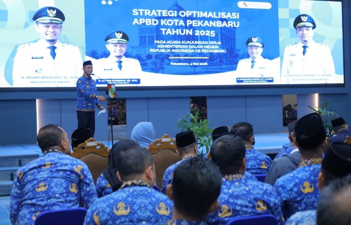Wako Pekanbaru Agung Bahas Strategi Optimalisasi APBD