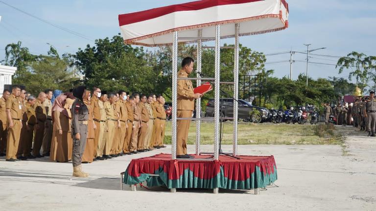  Pimpin Apel Pagi, Wabup Rohil Minta ASN Terus Tingkatkan Kedisiplinan 