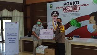 PT KTU Sumbangkan Ventilator untuk Membantu Penanganan Penyebaran Covid-19 di Kabupaten Siak