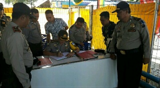 Kapolres Inhil Lakukan Pengecekan Pengamanan Natal dan Tahun Baru