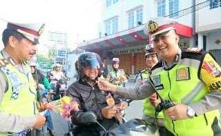 Sat Lantas Polres Inhil Kampanyekan Keselamatan Berlalu Lintas