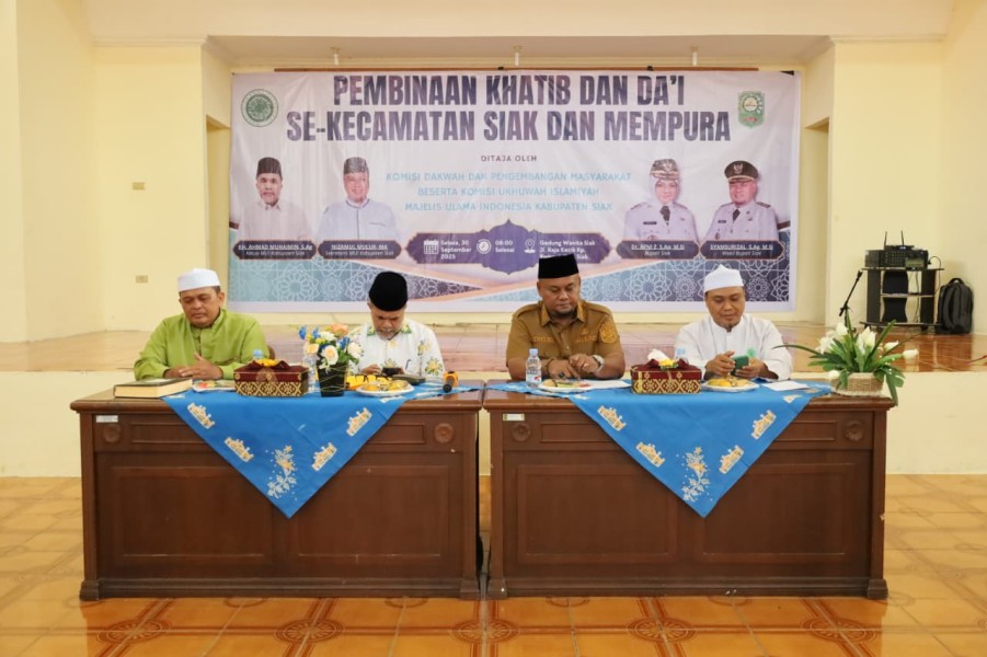 Wabup Siak: Khatib-Da'i Harus Jadi Teladan dan Penggerak Persatuan Umat
