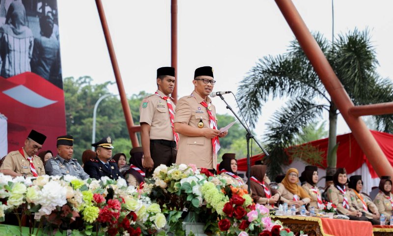 Peringatan Hari Pramuka Ke-62 Tahun, Pemkab Bengkalis Gelar Apel Besar